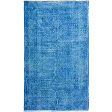 Kilim Co. Mavi Renk Vintage Isparta Halısı 120X210 cm (2.52 M²)