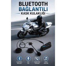 M Merc Giyim Kask Kulaklığı Motosiklet Intercom Interkom Dinleme Konuşma Özellikli Su Geçirmez