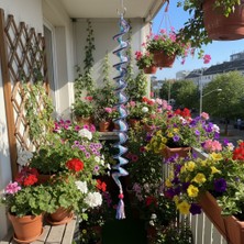 Pafuli El Örgüsü Dönence Balkon & Bahçe Aksesuarı Pembe
