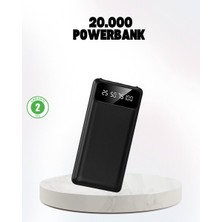 Techugo Çoklu Güvenlik Korumalı 20.000 Mah Powerbank Fener Özellikli