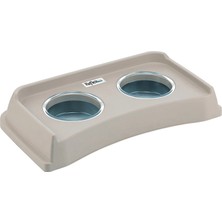 Reflex Care Versus Duo Standlı Ikili Kedi Köpek Mama Kabı - Bej