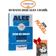 Yediiklim Yayınları Ales Master Serisi Sözel Yetenek Tamamı Çözümlü Son 10 Sınav Çıkmış Sorular (10 Mayıs 2026 Ales-1 Ekli) - Defter