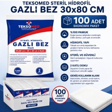 Teksomed Steril Hidrofil Gazlı Bez 30X80 cm 100 Adet