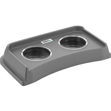 Reflex Care Versus Duo Kedi ve Köpek Mama Kabı - Gri