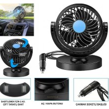 Viteksa Vantilatör 12V Torpidoya Yapıştırmalı 4inch T305P