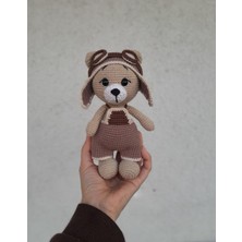 Renkli Ve Kreatif Amigurumi Pilot Ayıcık