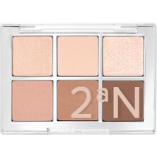 2AN Better Me Eye Palette | 6'lı Far Paleti | Mat, Simli ve Işıltılı Renkler | 04 New Day