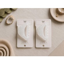 Yiora Kadın 2 Li Premium Seri Ithal Küçük Lüks Kemik Toka