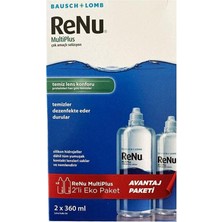 Renu Multiplus Lens Solüsyonu 360 ml İkili Kofre Temiz Lens Konforu Sağlayan Profesyonel Kalite