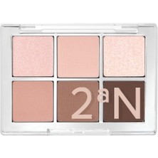 2AN Better Me Eye Palette | 6'lı Far Paleti | Mat, Simli ve Işıltılı Renkler | 05 Dear Me