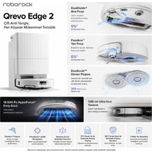 Roborock Qrevo Akıllı Robot Süpürge: Çift Döner Paspas, 25000PA Yüksek Emiş Gücü, Otomatik Yıkama ve Boşaltma Istasyonu, Kusursuz Kenar Temizliği, Yapay Zeka Destekli Engel Kaçınma Sistemi