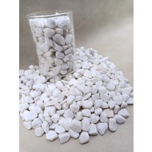 250  gr Beyaz Akvaryum Taşı Parlak Dekoratif- Akvaryum  Taşları (1-2 Cm)