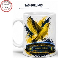 SARUHAN CONCEPT Sarı Kanarya Taraftarına Özel Kişiye Özel Isim Baskılı Kupa Bardak