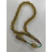 Zeyzun Usta Bilek Boy Efe Maskot Sıkma Kehribar Tespih 15X10 mm Kapsül Kesim