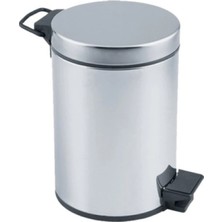 MiraLive Pedallı 3lt Krom Metal Çöp Kovası (K95)