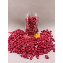500  gr Kırmızı Akvaryum Taşı Parlak Dekoratif- Akvaryum  Taşları (1-2 Cm)