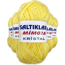 MiraLive 5 Adet Mimoza Kristal Işıltılı Şal Patik Yelek Ipi 48