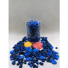1000GR Akvaryum Taşı Dekoratif Balık Akvaryumu  Taşları (1-2 Cm) Mavi Kırlangıç