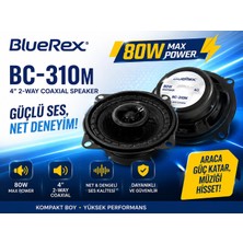 BlueRex BC-310M (4") 10 cm Coaxial Hoparlö (Amfi Için Uygundur)