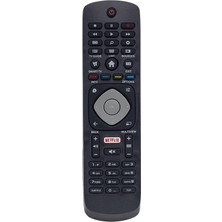 Zeyar Teknoloji Philips Uyumlu LED LCD Tv Kumandası | Netflix ve Smart Tv Tuşlu Ergonomik Tasarım