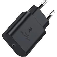 Erdineks 25W Pd Type-C Hızlı Şarj Aleti Adaptörü - Super Fast Charging Yeni Nesil Şarj Başlığı Siyah
