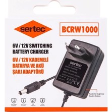 MiraLive BCRW1000 6V/12V 1A Kademeli Batarya ve Akü Şarj Adaptörü