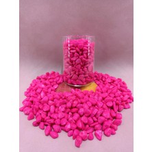 2 kg Fuşya Akvaryum Taşı Parlak Dekoratif- Akvaryum  Taşları (1-2 Cm)