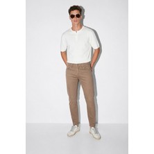 Vena Richard Slim Fit 5 Cep Parça Boya Pantolon-Camel