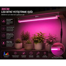 Brk Lighting 30 cm Full Spektrum LED Bitki Yetiştirme Lambası - Fotosentez Destekleyici Pembe Işık