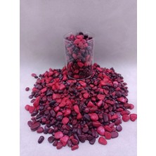 100  gr Akvaryum Taşı Dekoratif Balık Akvaryumu  Taşları (1-2 Cm) Kırmızı Kırlangıç