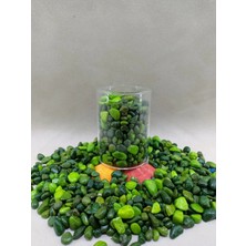 250  gr Akvaryum Taşı Dekoratif Balık Akvaryumu  Taşları (1-2 Cm) Yeşil Kırlangıç