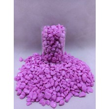 3 kg Pembe Akvaryum Taşı Parlak Dekoratif- Akvaryum  Taşları (1-2 Cm)