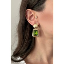 OkkoStore Kristal Taş Görünümlü Sallantılı Küpe