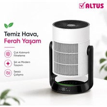 Altus Al 60 Htw Hava Temizleyici Vantilatör, Hepa Filtreli, 4 Hız Kademeli, Dokunmatik Kontrol, Sessiz Çalışma, Beyaz