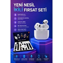 Zenvia Mey Ithalat® 3.nesil Tws Bluetooth Kulaklık Bluetooth Bağlantılı Akıllı Saat Amoled Ekran Pl