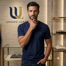 Norelia Erkek Premium Pamuklu Slim Fit Basic Kısa Kollu T-Shirt