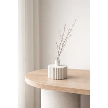 Otaera Duru Çizgiler Vazo | Minimal Dekoratif Obje, Modern Tasarım Vazo, Iskandinav Tarzı Dekorasyon Vazo