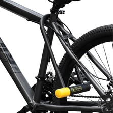 ZOVII ZNU14-230| Sarı 120 Db Alarmlı Motosiklet U Kilidi - Hatırlatma Kablolu, Korozyon Dirençli, IP67