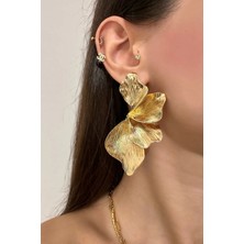 OkkoStore Taşsız Büyük Yaprak Küpe