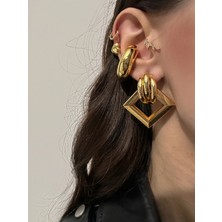 OkkoStore Sallantılı Kare Vintage Küpe