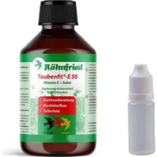 Röhnfried Taubenfit E-50 Selenyum Kafes Kuşu Üreme Vitamini Takviyesi 20 ml