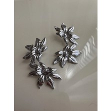 OkkoStore Büyük Double Çiçek Küpe
