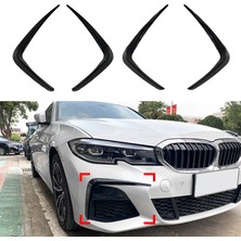 Ramm Bmw G20 Ön Tampon Bıçağı Sağ + Sol - Parlak Karbon -  G20 Pre-Facelift M Sport 2019-2022