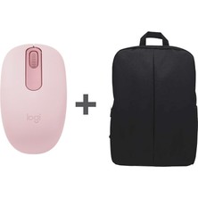 Logitech Logıtech M196 Rose Mouse + Nero Notebook Sırt Cantası