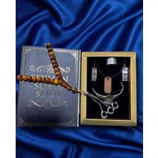 Seyhan Soylu Shop - Special Seri Kitap Kutulu Takı Seti ve Tesbih Kombini - Kolye Küpe Special Tasarım Bileklik Yüzük 5 Parça Otantik Hediyelik - Doğum Günü Yıl Dönümü Şık Hediye
