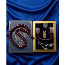 Seyhan Soylu Shop - Special Seri Kitap Kutulu Takı Seti ve Tesbih Kombini - Kolye Küpe Special Tasarım Bileklik Yüzük 5 Parça Otantik Hediyelik - Doğum Günü Yıl Dönümü Şık Hediye