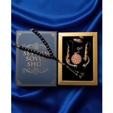 Seyhan Soylu Shop - Special Seri Kitap Kutulu Takı Seti ve Tesbih Kombini - Kolye Küpe Special Tasarım Bileklik Yüzük 5 Parça Otantik Hediyelik - Doğum Günü Yıl Dönümü Şık Hediye