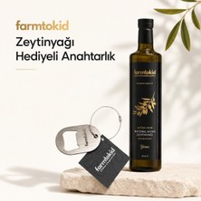 Farmtokid Paslanmaz Çelik Anahtarlık & Açacak - Zeytinyağı Hediyeli