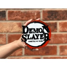 Figür Bende Demon Slayer Logo Masaüstü Dekoru Hediyelik Anime Logo Koleksiyon (12CM)