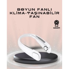 Nemere Giyilebilir Sessiz Fan | 224G Hafif, Bladeless Güvenli Tasarım, 5 Vitesli Soğutma, USB Şarjlı Fan